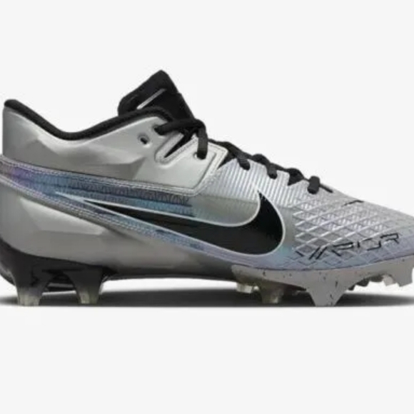 NIKE VAPOR EDGE ELITE 360 2 FOOTBALL CLEATS SILVER MEN\'S SIZES NWOB SZ.11.5 main image 5